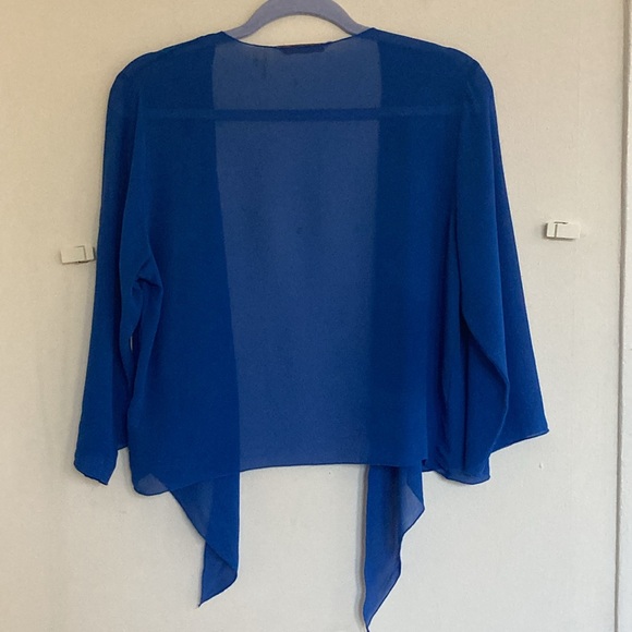 Soft Surroundings Womens Silk Undercover Topper Sz MD Kimono Sheer Open Front - Picture 8 of 10